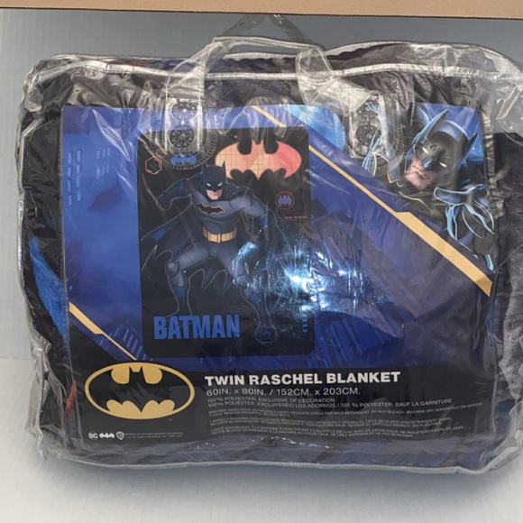 Batman soft TWIN 60x80 Blanket. NEW - Picture 4 of 4